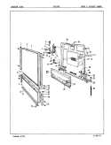 DOOR & ACCESS PANEL Diagram and Parts List for DU24B2  Maytag Dishwasher