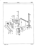 FRAME Diagram and Parts List for DU24B2  Maytag Dishwasher