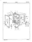 INNER TUB Diagram and Parts List for DU24B2R  Maytag Dishwasher