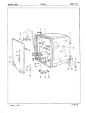 INNER TUB Diagram and Parts List for DU24C2  Maytag Dishwasher