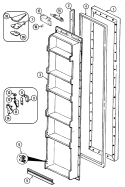 FREEZER DOOR Diagram and Parts List for JRS206A  Jenn-Air Refrigerator