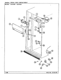 FRESH FOOD COMPARTMENT Diagram and Parts List for GS22X8A DR17A Admiral Refrigerator