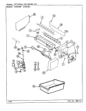OPTIONAL ICE MAKER KIT Diagram and Parts List for GS22X8A DR17A Admiral Refrigerator