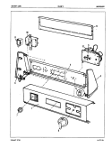 CONTROL PANEL Diagram and Parts List for DG18F2HW  Admiral Dryer