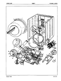 CYLINDER & DRIVE (REV. A - H) Diagram and Parts List for DG20F5AM  Magic Chef Dryer