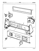 CONTROL PANEL (REV. J) Diagram and Parts List for DG20F5FA  Magic Chef Dryer