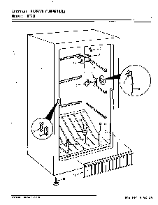 Freezer Compartment Diagram and Parts List for DF20H V5ZU3 Maytag Refrigerator