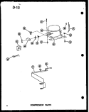 COMPRESSOR PARTS Diagram and Parts List for C7W P6033006W Amana Freezer