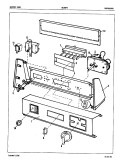 CONTROL PANEL (REV. J - K) Diagram and Parts List for DE20F8  Admiral Dryer