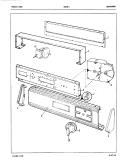 CONTROL PANEL (REV. A - D) Diagram and Parts List for GW18F1H  Maytag Washer