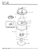TUB (REV. K) Diagram and Parts List for AW20K3W  Admiral Washer