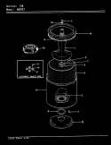 TUB (REV. E - J) Diagram and Parts List for AW20K3W  Admiral Washer