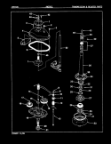 TRANSMISSION (REV. E - J) Diagram and Parts List for AW20K3W  Admiral Washer