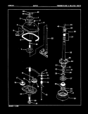 TRANSMISSION & RELATED PARTS (REV. A - D) Diagram and Parts List for AW20K3W  Admiral Washer