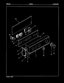 CONTROL PANEL (REV. A - D) Diagram and Parts List for AW20K3W  Admiral Washer