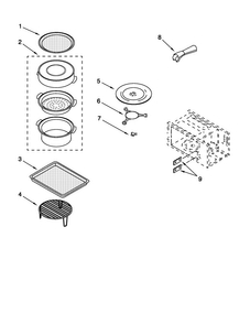 Internal Microwave Parts Diagram and Parts List for MMW9730AB00  Maytag Microwave
