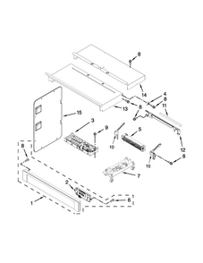 Control Panel Parts Diagram and Parts List for MMW7730DS02  Maytag Microwave