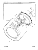 CYLINDER & DRIVE Diagram and Parts List for DE25D6AM  Admiral Dryer