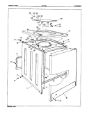 EXTERIOR Diagram and Parts List for GW18G1WW  Maytag Washer