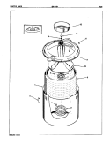TUB Diagram and Parts List for GW18G1A  Maytag Washer