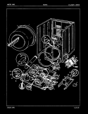 CYLINDER & DRIVE (REV. J) Diagram and Parts List for DE18F2WW  Admiral Dryer