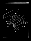 CONTROL PANEL (REV. E - G) Diagram and Parts List for ADE20K3A  Admiral Dryer