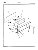 CONTROL PANEL (REV. A - D) Diagram and Parts List for ADG20K3A  Admiral Dryer