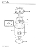 TUB (REV. A - D) Diagram and Parts List for AW20K2A  Admiral Washer