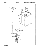 WATER CARRYING & PUMP ASSY. (REV. A - D) Diagram and Parts List for AW20K2A  Admiral Washer
