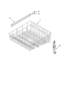 Upper Rack And Track Parts Diagram and Parts List for MDBTT53AWB4  Maytag Dishwasher