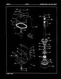 TRANSMISSION (REV. E - H) Diagram and Parts List for AW20K2A  Admiral Washer