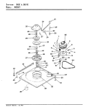 BASE & DRIVE (REV. E - H) Diagram and Parts List for AW26K3A  Admiral Washer