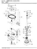 TRANSMISSION (REV. E - H) Diagram and Parts List for AW26K3A  Admiral Washer