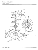 BASE & DRIVE Diagram and Parts List for AW20K3AS  Admiral Washer
