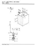 WATER CARRYING & PUMP ASSY. Diagram and Parts List for AW20K3AS  Admiral Washer