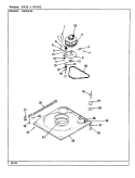 BASE & DRIVE (REV. A - E) Diagram and Parts List for AW20K3AS  Admiral Washer