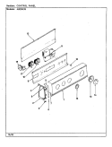 CONTROL PANEL (REV. A - E) Diagram and Parts List for AW20K3AS  Admiral Washer