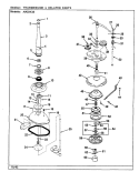 TRANSMISSION (REV. A - E) Diagram and Parts List for AW25K3HS  Admiral Washer