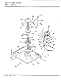BASE & DRIVE Diagram and Parts List for AW26K3HS  Admiral Washer