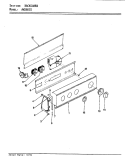 CONTROL PANEL Diagram and Parts List for AW26K3HS  Admiral Washer