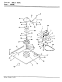 BASE & DRIVE (REV. E - F) Diagram and Parts List for AW20M1A  Admiral Washer