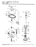 TRANSMISSION (REV. E - F) Diagram and Parts List for AW20M1A  Admiral Washer