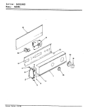 CONTROL PANEL (REV. E - F) Diagram and Parts List for AW20M1A  Admiral Washer