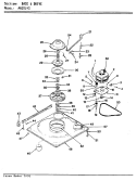 BASE & DRIVE (ORIG) Diagram and Parts List for AW20L4WS  Admiral Washer