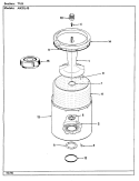 TUB (REV. A - E) Diagram and Parts List for AW20L4WS  Admiral Washer