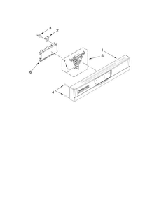 Control Panel Parts Diagram and Parts List for JDB3200AWW1  Jenn-Air Dishwasher