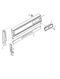 Part Location Diagram of 7601P045-60 Whirlpool CLOCK