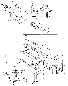 Ice Maker & Bin Diagram and Parts List for JRSD226B MBQ32A Jenn-Air Refrigerator