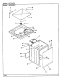 EXTERIOR Diagram and Parts List for AW25K3WSX  Admiral Washer