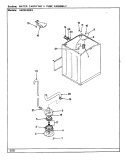 WATER CARRYING & PUMP ASSY. Diagram and Parts List for AW25K3WSX  Admiral Washer